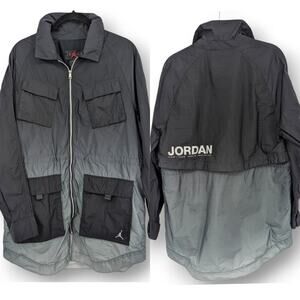 Air Jordan Jacket Women's Size Small Running Division Jump Man Logo Ombre Nike
